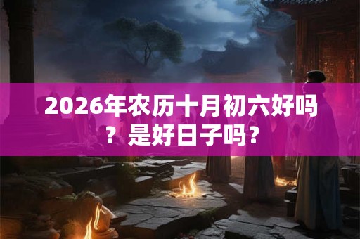 2026年农历十月初六好吗？是好日子吗？