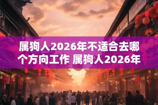 属狗人2026年不适合去哪个方向工作 属狗人2026年工作注意事项