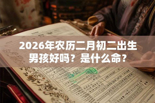 2026年农历二月初二出生男孩好吗?是什么命? 2026年农历二月初二出生男孩好吗?是什么命?