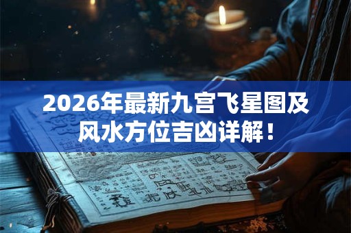 2026年最新九宫飞星图及风水方位吉凶详解！