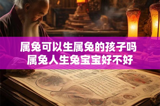 属兔可以生属兔的孩子吗 属兔人生兔宝宝好不好