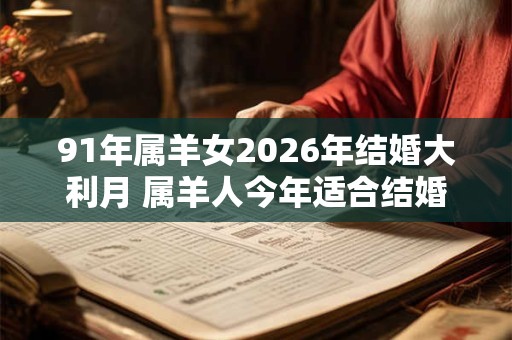 91年属羊女2026年结婚大利月 属羊人今年适合结婚吗