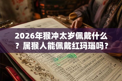 2026年猴冲太岁佩戴什么？属猴人能佩戴红玛瑙吗？