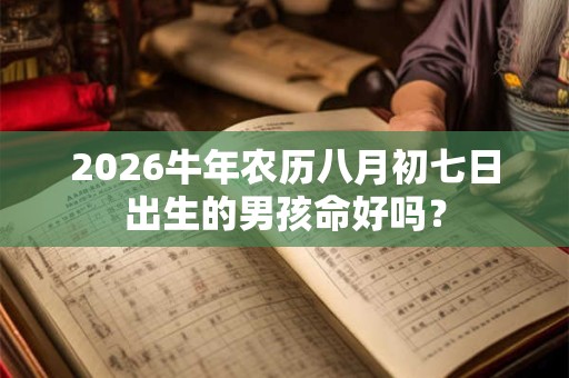 2026牛年农历八月初七日出生的男孩命好吗？