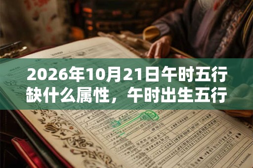 2026年10月21日午时五行缺什么属性，午时出生五行缺什么