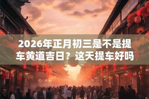 2026年正月初三是不是提车黄道吉日?这天提车好吗 2026年正月初三是不是提车黄道吉日?这天提车好吗