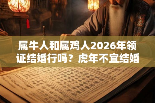 属牛人和属鸡人2026年领证结婚行吗？虎年不宜结婚的生肖