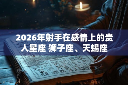 2026年射手在感情上的贵人星座 狮子座、天蝎座