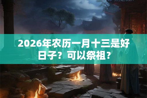 2026年农历一月十三是好日子?可以祭祖? 2026年农历一月十三是好日子?可以祭祖?