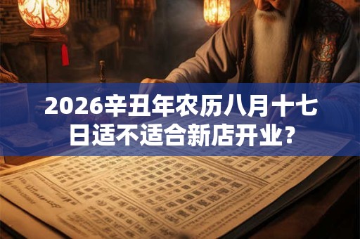2026辛丑年农历八月十七日适不适合新店开业？