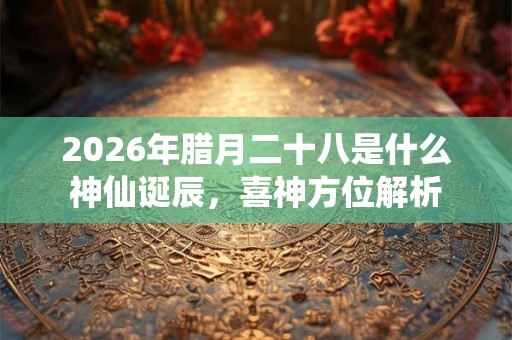 2026年腊月二十八是什么神仙诞辰，喜神方位解析