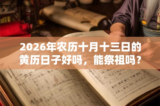 2026年农历十月十三日的黄历日子好吗，能祭祖吗？