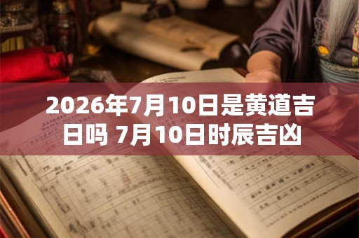 2026年7月10日是黄道吉日吗 7月10日时辰吉凶 2026年7月10日是黄道吉日吗 7月10日时辰吉凶