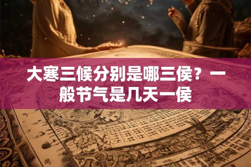 大寒三候分别是哪三侯？一般节气是几天一侯