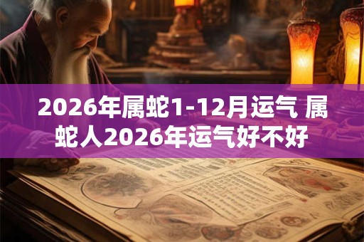 2026年属蛇1-12月运气 属蛇人2026年运气好不好