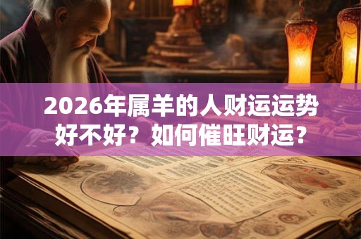 2026年属羊的人财运运势好不好？如何催旺财运？