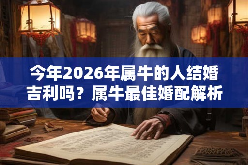 今年2026年属牛的人结婚吉利吗？属牛最佳婚配解析！