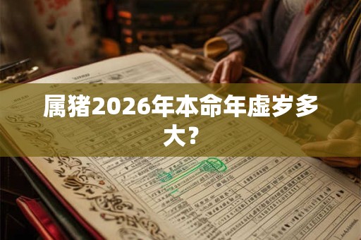 属猪2026年本命年虚岁多大？