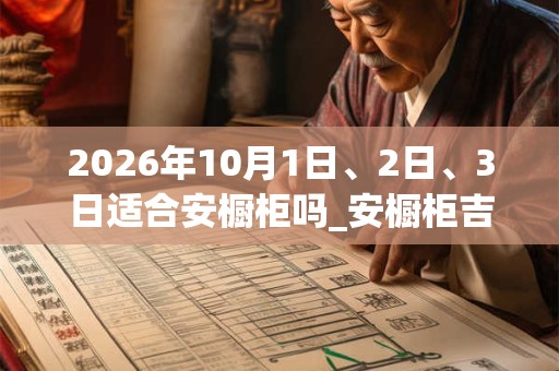 2026年10月1日、2日、3日适合安橱柜吗_安橱柜吉利吗