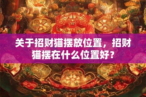 关于招财猫摆放位置，招财猫摆在什么位置好？