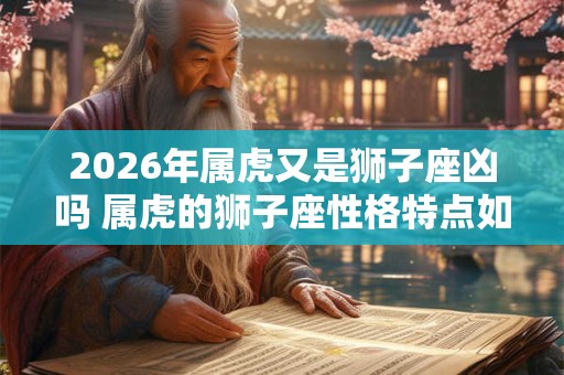 2026年属虎又是狮子座凶吗 属虎的狮子座性格特点如何 2026年属虎又是狮子座凶吗 属虎的狮子座性格特点如何