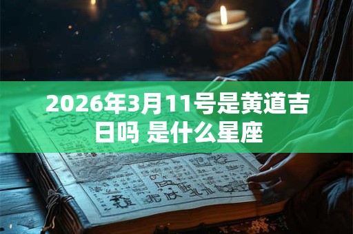 2026年3月11号是黄道吉日吗 是什么星座