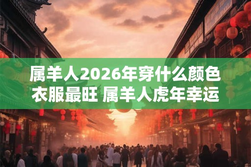 属羊人2026年穿什么颜色衣服最旺 属羊人虎年幸运色是什么