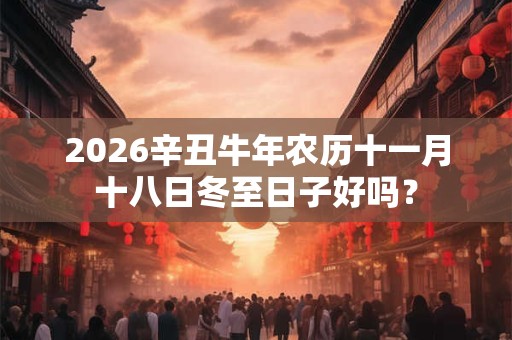 2026辛丑牛年农历十一月十八日冬至日子好吗？