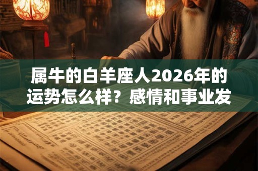属牛的白羊座人2026年的运势怎么样？感情和事业发展如何