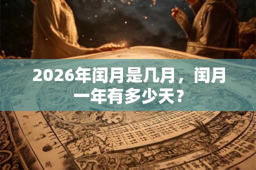2026年闰月是几月，闰月一年有多少天？