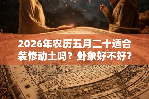 2026年农历五月二十适合装修动土吗？卦象好不好？