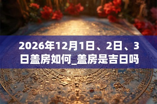 2026年12月1日、2日、3日盖房如何_盖房是吉日吗 2026年12月1日、2日、3日盖房如何_盖房是吉日吗