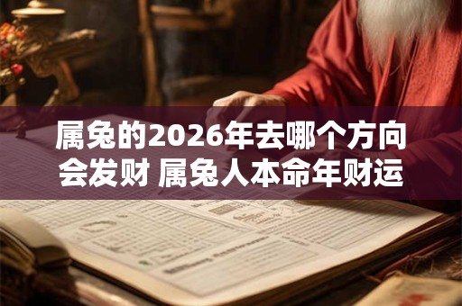 属兔的2026年去哪个方向会发财 属兔人本命年财运怎么样