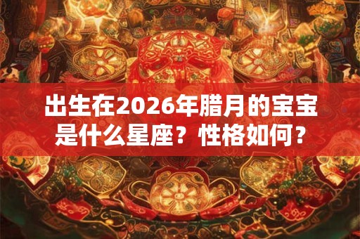 出生在2026年腊月的宝宝是什么星座？性格如何？