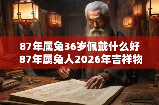87年属兔36岁佩戴什么好 87年属兔人2026年吉祥物