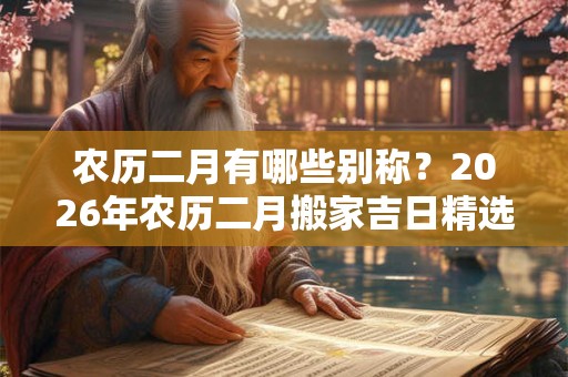 农历二月有哪些别称?2026年农历二月搬家吉日精选 农历二月有哪些别称?2026年农历二月搬家吉日精选