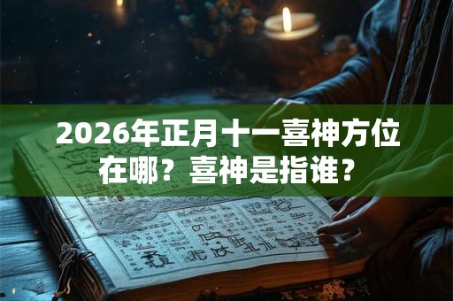 2026年正月十一喜神方位在哪？喜神是指谁？