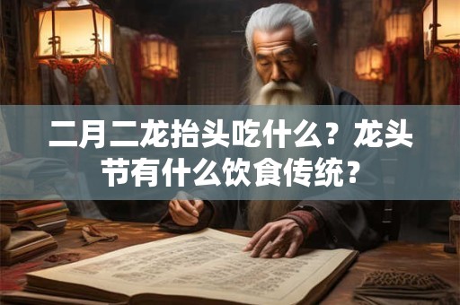 二月二龙抬头吃什么？龙头节有什么饮食传统？
