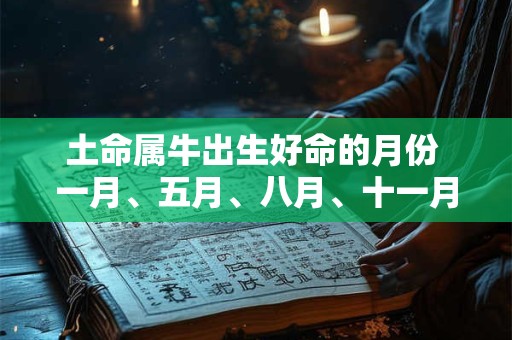 土命属牛出生好命的月份 一月、五月、八月、十一月