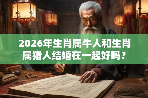 2026年生肖属牛人和生肖属猪人结婚在一起好吗？