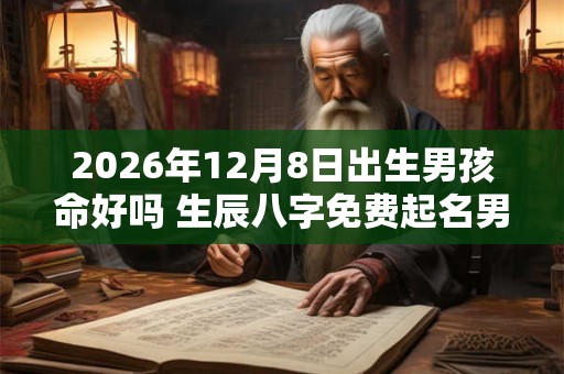 2026年12月8日出生男孩命好吗 生辰八字免费起名男孩