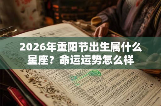 2026年重阳节出生属什么星座？命运运势怎么样