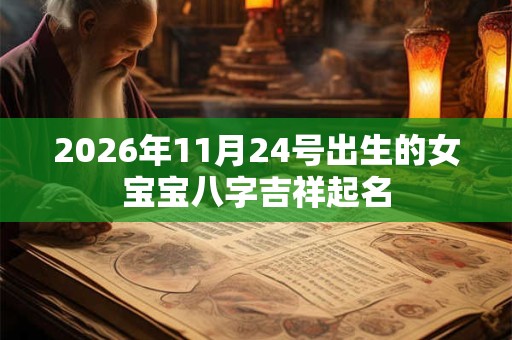 2026年11月24号出生的女宝宝八字吉祥起名
