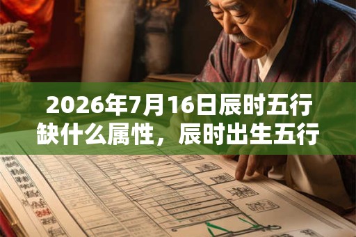 2026年7月16日辰时五行缺什么属性，辰时出生五行缺什么