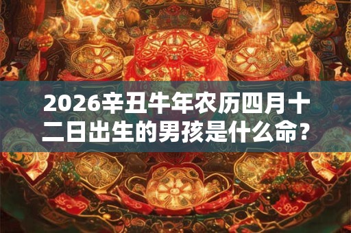 2026辛丑牛年农历四月十二日出生的男孩是什么命？