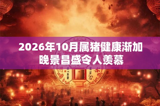 2026年10月属猪健康渐加 晚景昌盛令人羡慕