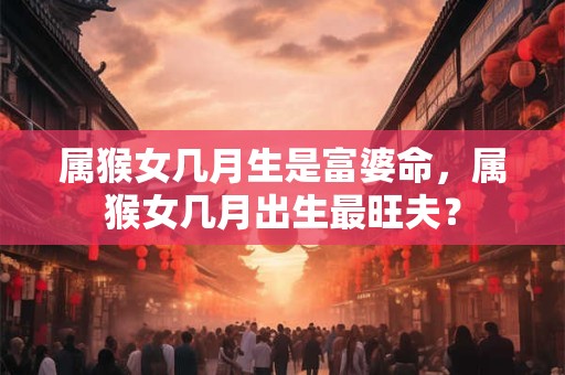 属猴女几月生是富婆命，属猴女几月出生最旺夫？