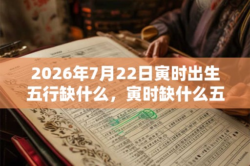2026年7月22日寅时出生五行缺什么，寅时缺什么五行