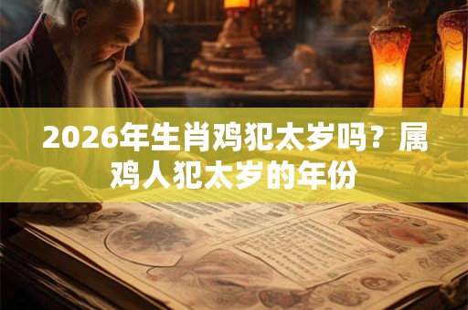 2026年生肖鸡犯太岁吗？属鸡人犯太岁的年份