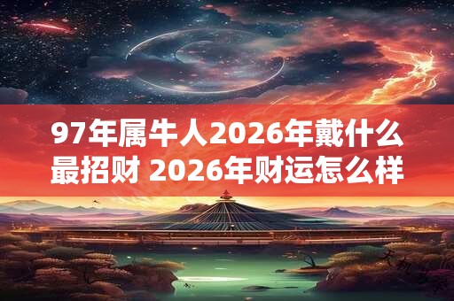 97年属牛人2026年戴什么最招财 2026年财运怎么样